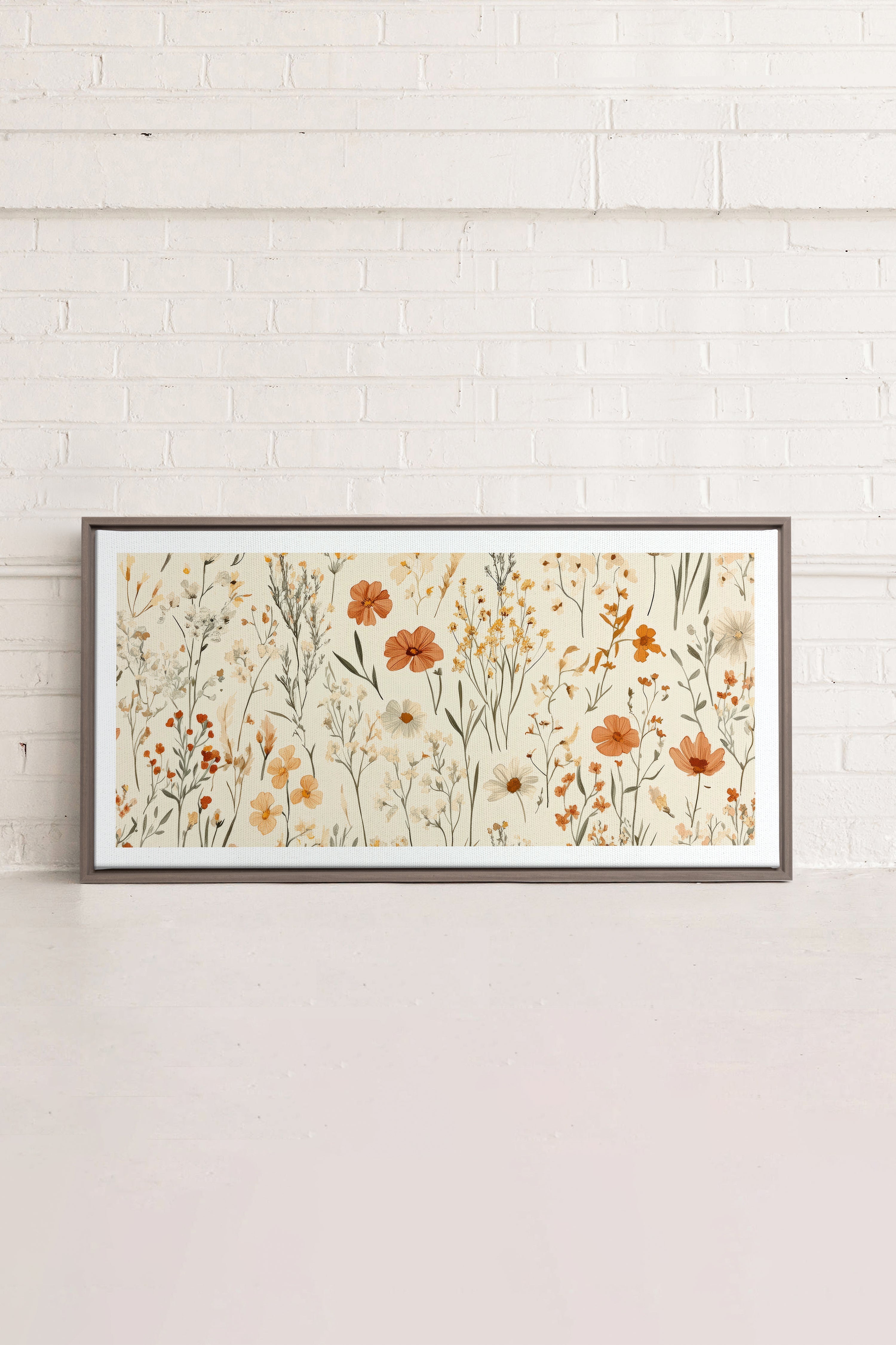 AUTUMN GARDEN, Oeuvre sur toile étirée