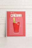 BLOODY CAESAR, Oeuvre sur toile étirée