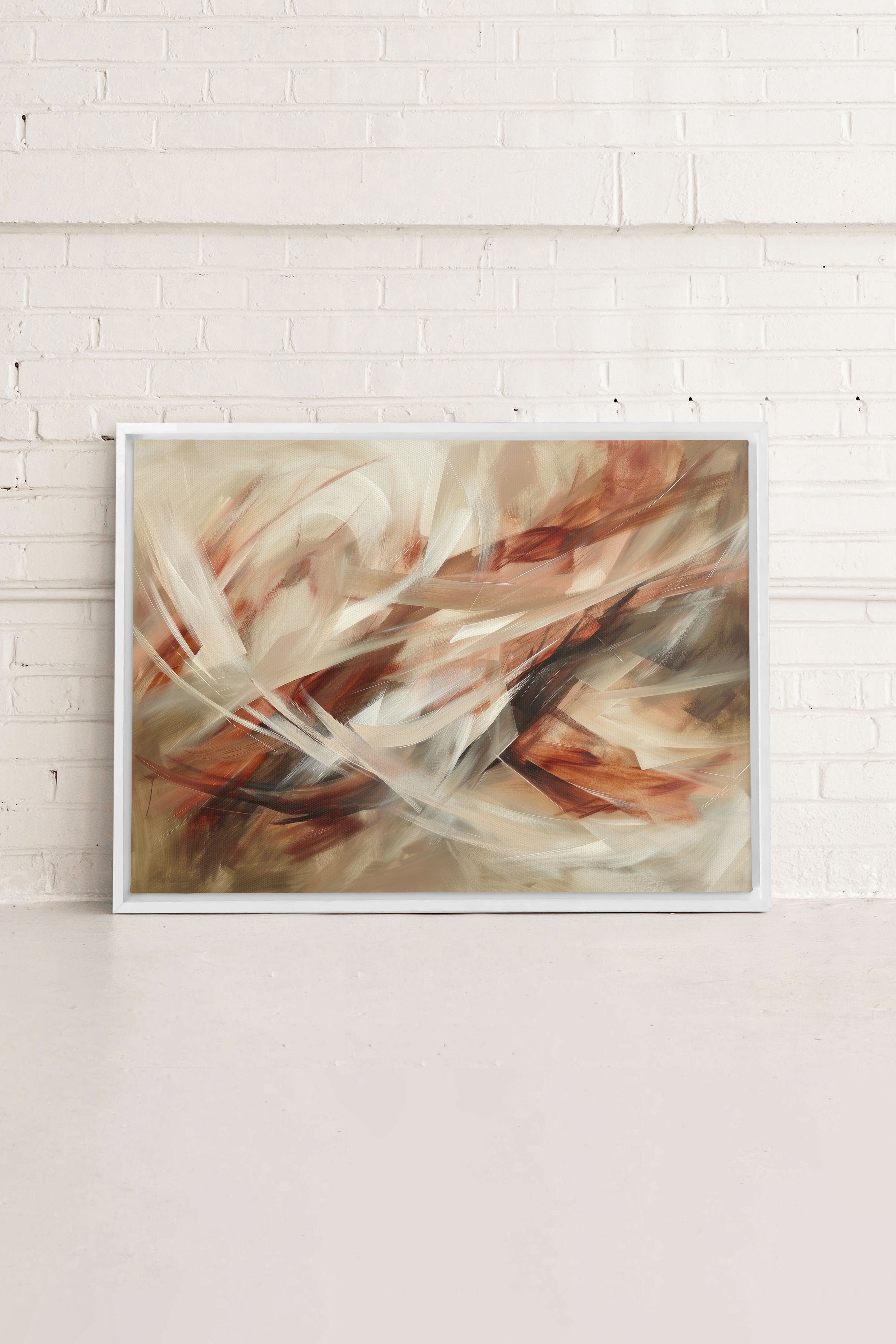 BLAZING SWIRLS, Oeuvre sur toile étirée
