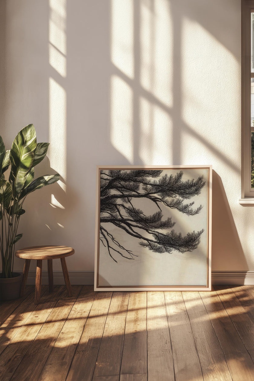 WINDSWEPT PINES, Oeuvre sur toile étirée
