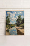 CREEK MIRAGE, Oeuvre sur toile étirée