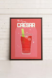 BLOODY CAESAR, Oeuvre sur toile étirée