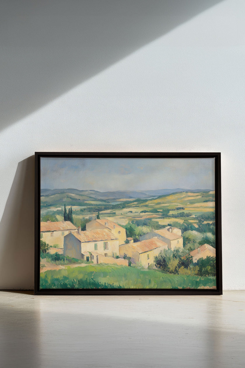 VILLAGE IN BLOOM, Oeuvre sur toile étirée