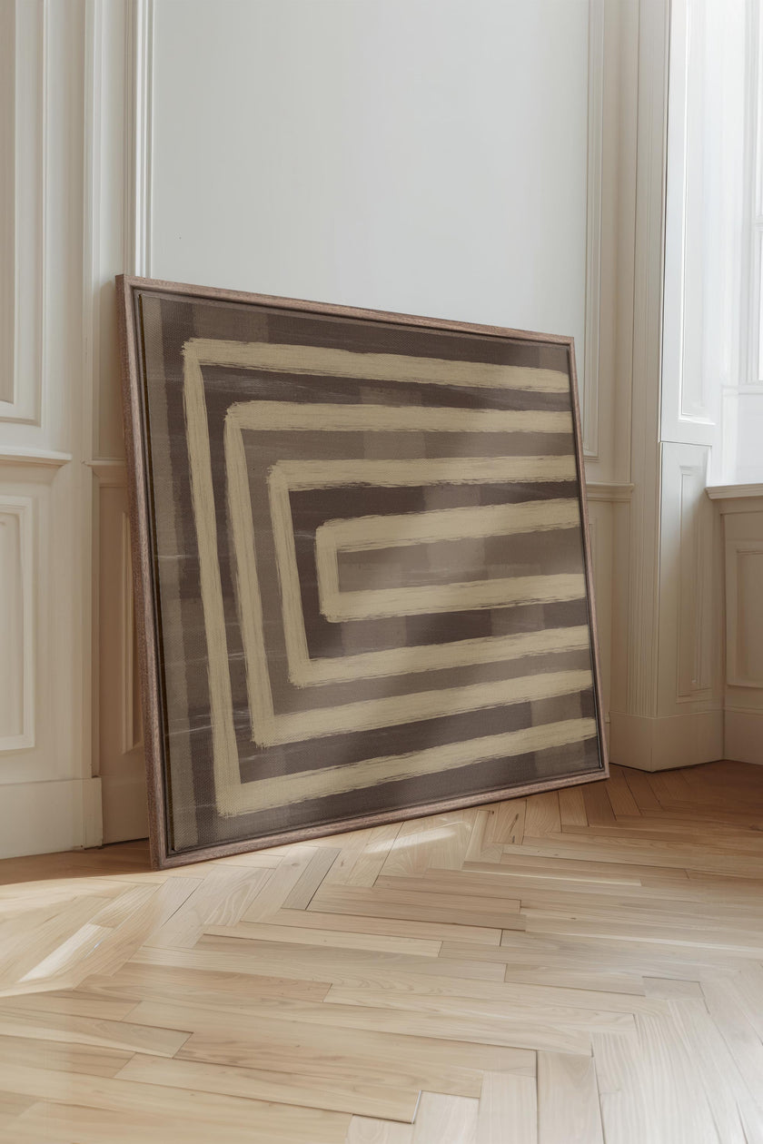GOLDEN MAZE, Oeuvre sur toile étirée