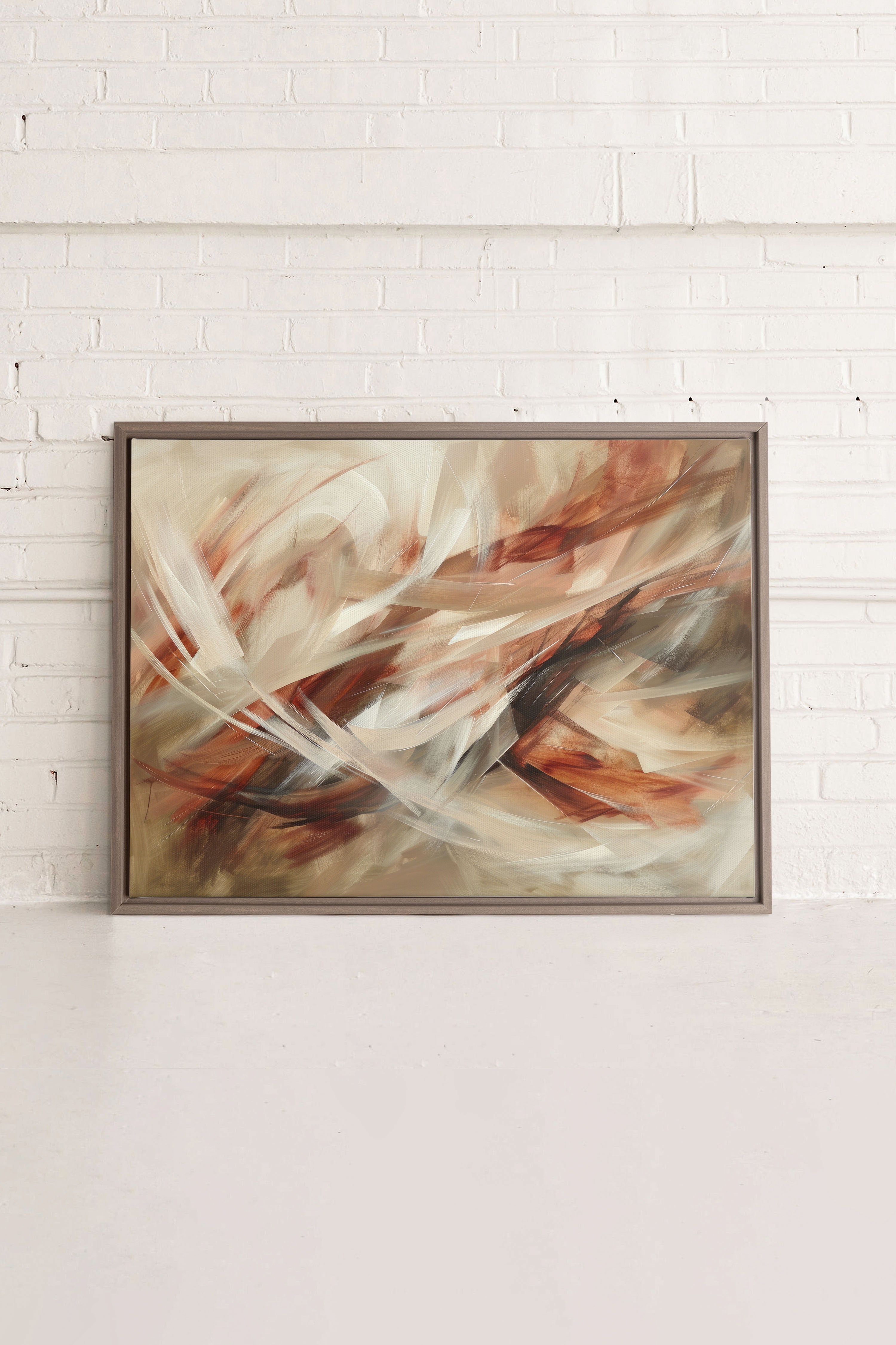 BLAZING SWIRLS, Oeuvre sur toile étirée