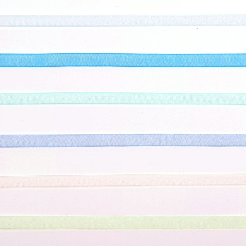 Vaessen Creative Organza Ribbon 6 Colours 6mmx2m Baby Blue