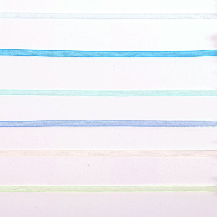 Vaessen Creative Organza Ribbon 6 Colours 3mmx2m Baby Blue