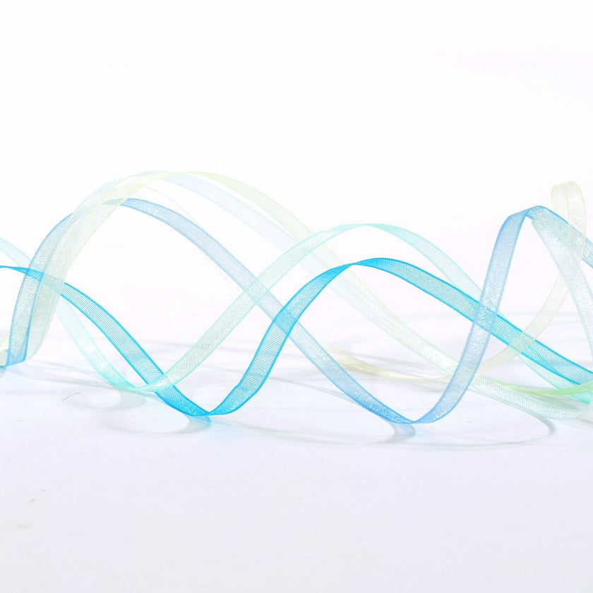 Vaessen Creative Organza Ribbon 6 Colours 3mmx2m Baby Blue