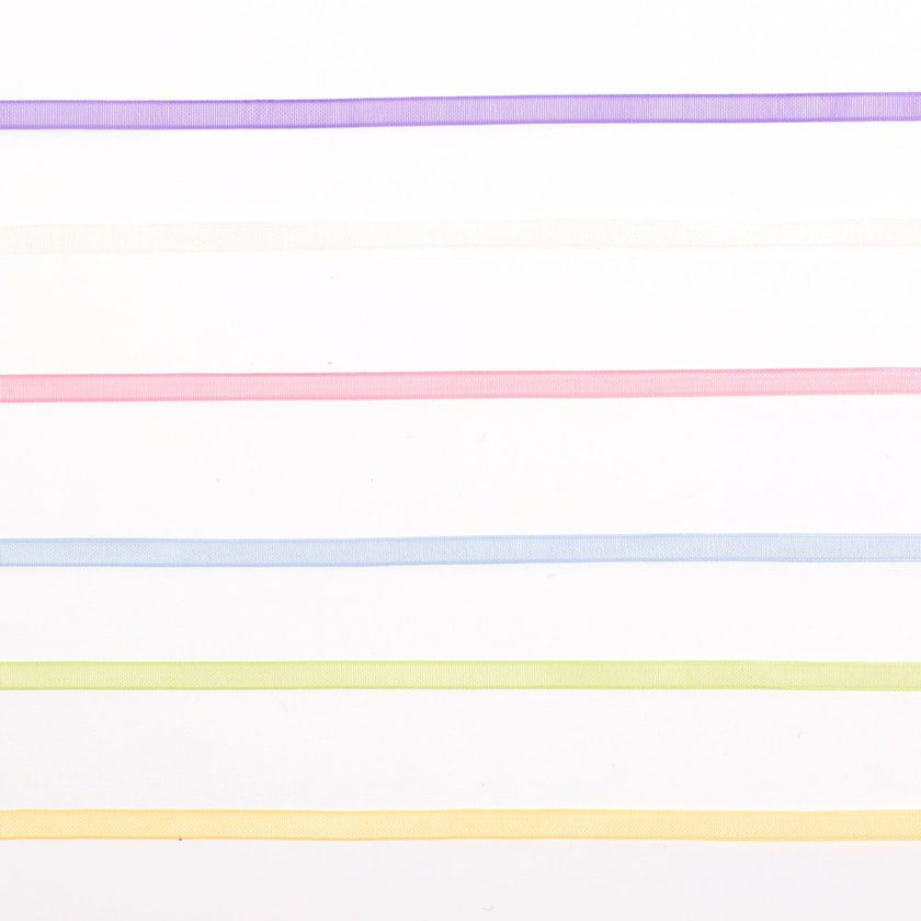 Vaessen Creative Organza Ribbon 6 Colours 3mmx2m Spring