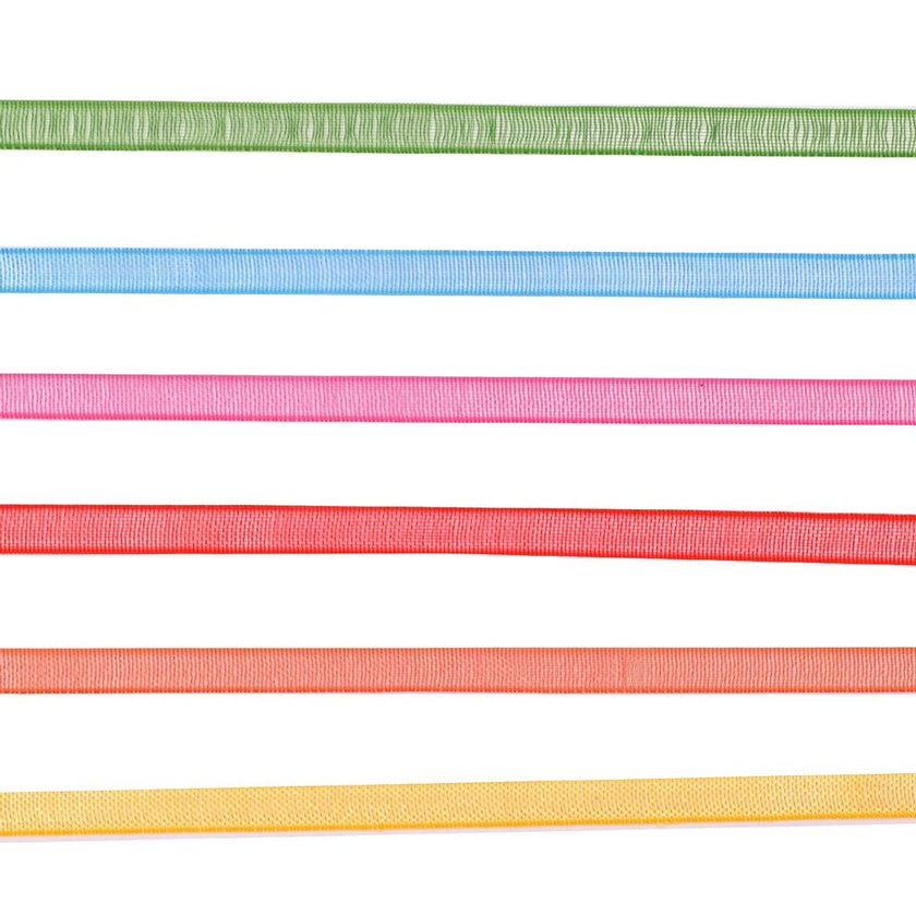 Vaessen Creative Organza Ribbon 6 Colours 3mmx2m Summer