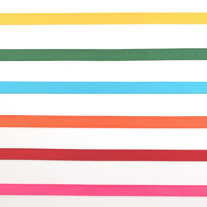 Vaessen Creative Satin Ribbon 6 Colours 6mmx2m Summer