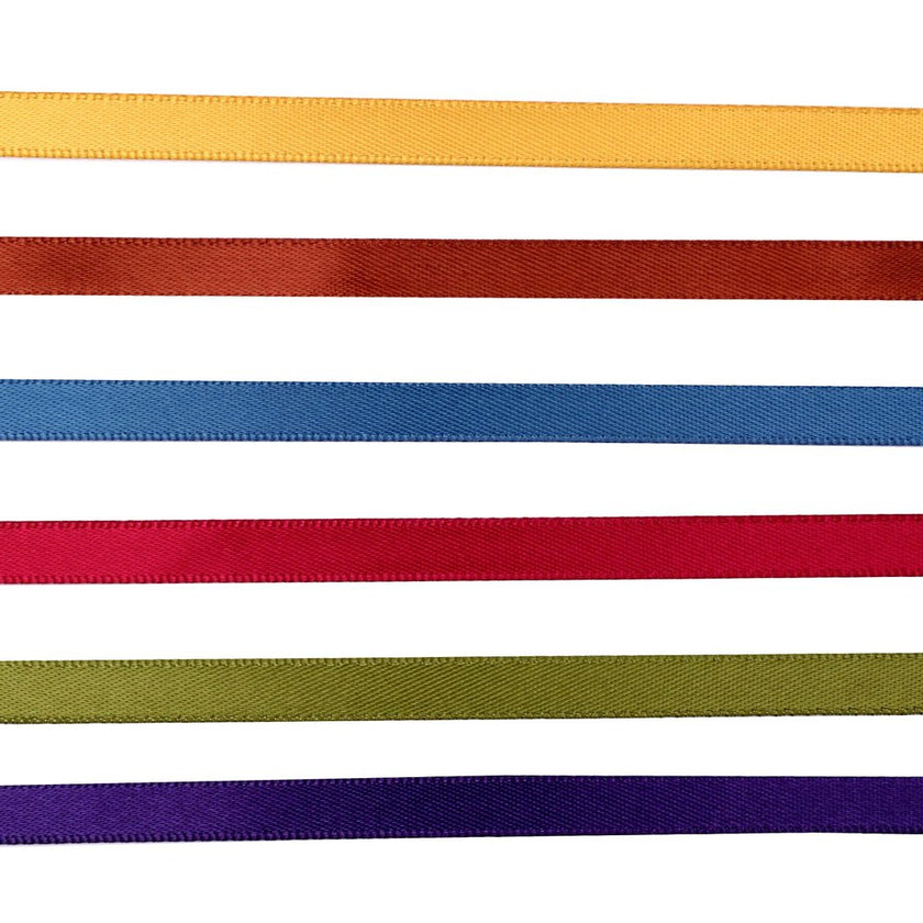 Vaessen Creative Organza Ribbon 6 Colours 6mmx2m Autumn