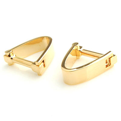 Men's French Cufflinks Gold V-Shape – Brass & Electroplated Formal Cufflinks | Canada & USA
