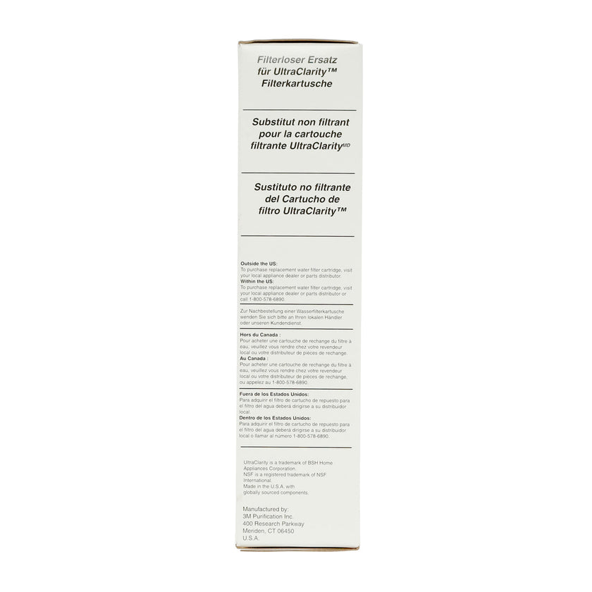 Bosch Refrigerator Water Filter, Part#: 11032252, Bypass Model