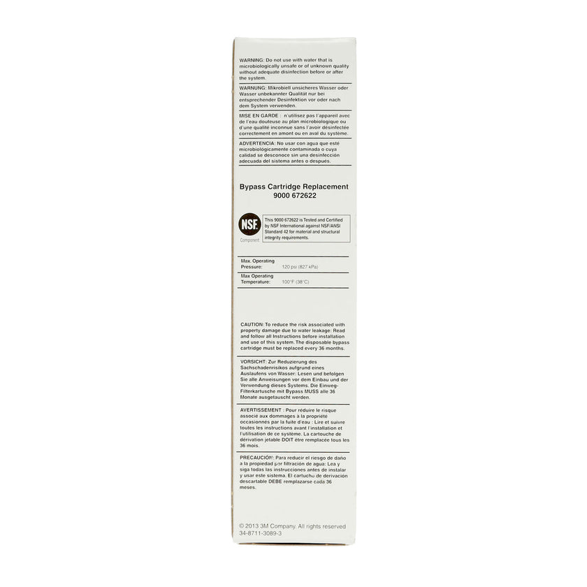 Bosch Refrigerator Water Filter, Part#: 11032252, Bypass Model