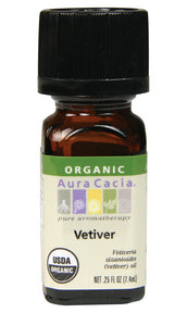 Aura Cacia - Vetiver Certified Organic EO (7ml)