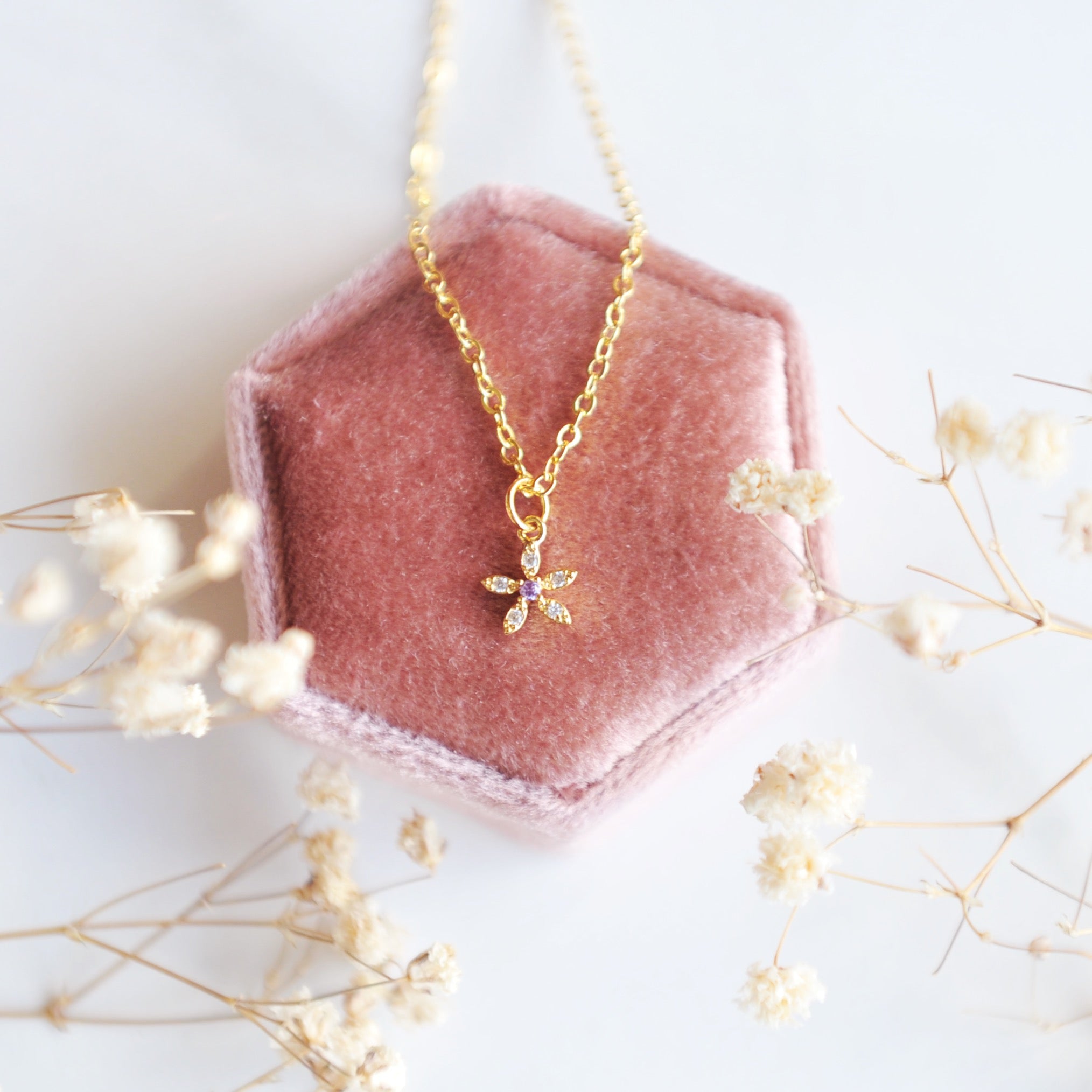 WILD FLOWER Dainty, Whimsical Necklace