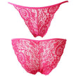 Women's Lace Jacquard Low-Waist Briefs Traceless Hip-Lifting Hollow Floral