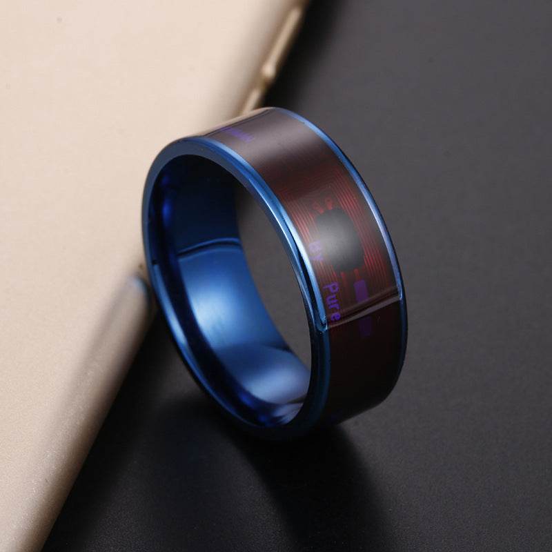 LED Display Smart Ring – Futuristic Stainless Steel Design for Digital Style & Everyday Wear