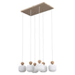 Ballo 6-Light Scandinavian Pendant Light for Dining Table & Kitchen Island