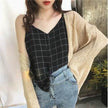 Casual sleeveless button down Chiffon  blouse top for women