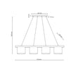 Varo Scandinavian Minimalist Pendant Ceiling Light for Kitchen Island, Dining Room & Modern Interiors