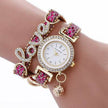 Fashion Women Rhinestone Leather Bracelet watch