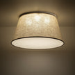 FORMO Linen Flush Mount Ceiling Light for Bedroom, Hallway & Living Room