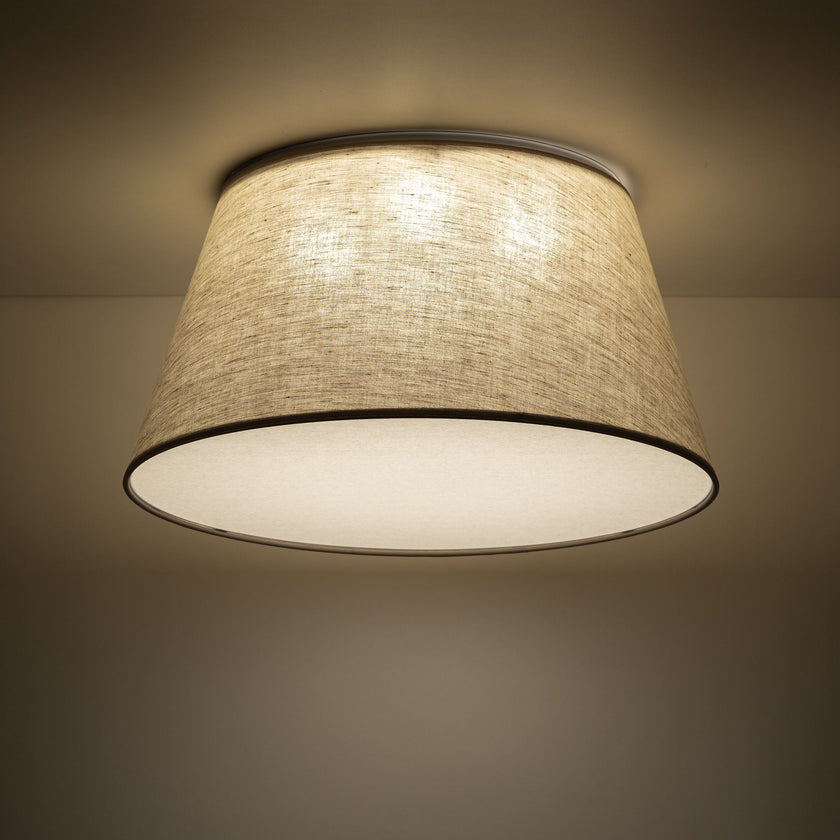 FORMO Linen Flush Mount Ceiling Light for Bedroom, Hallway & Living Room