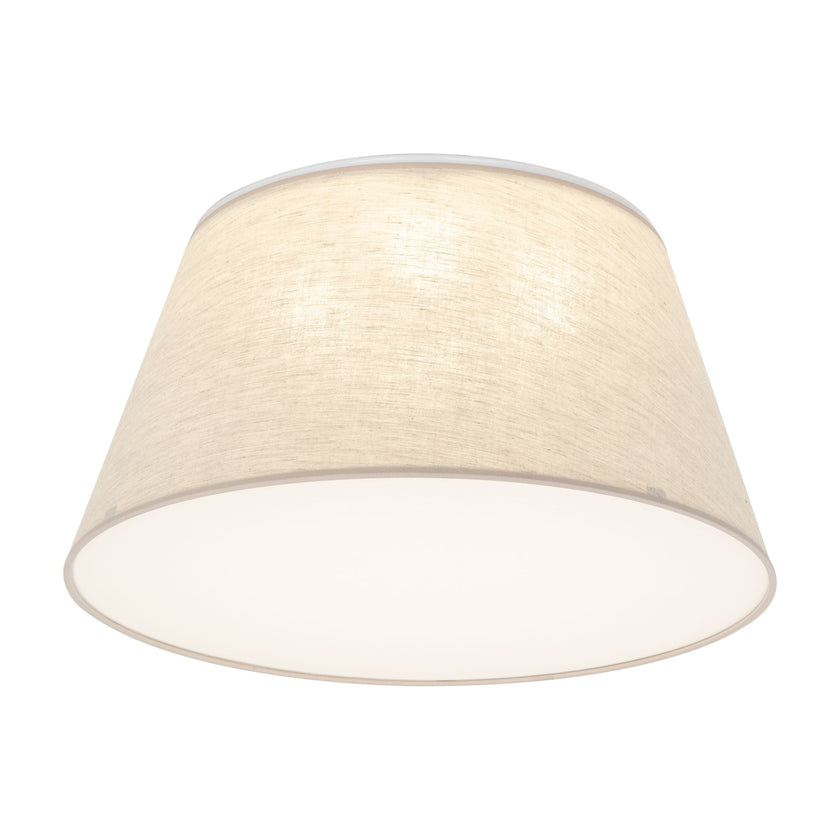 FORMO Linen Flush Mount Ceiling Light for Bedroom, Hallway & Living Room