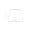 FORMO Linen Flush Mount Ceiling Light for Bedroom, Hallway & Living Room