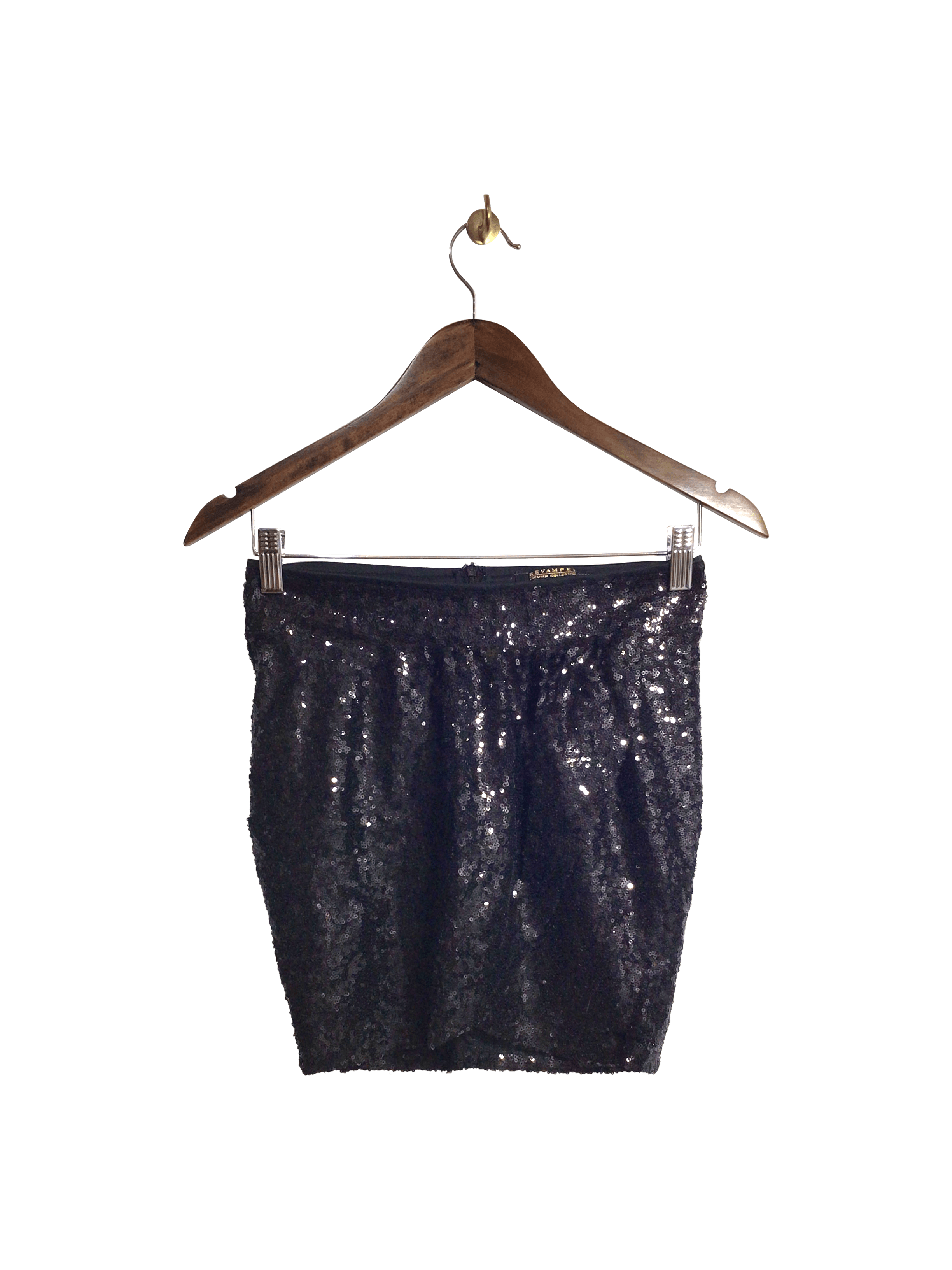 REVAMPED Women Casual Skirts Regular fit in Black - M