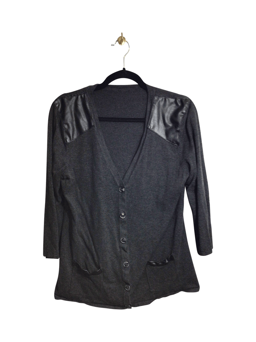 UNBRANDED Women Button Down Tops Regular fit in Gray - S