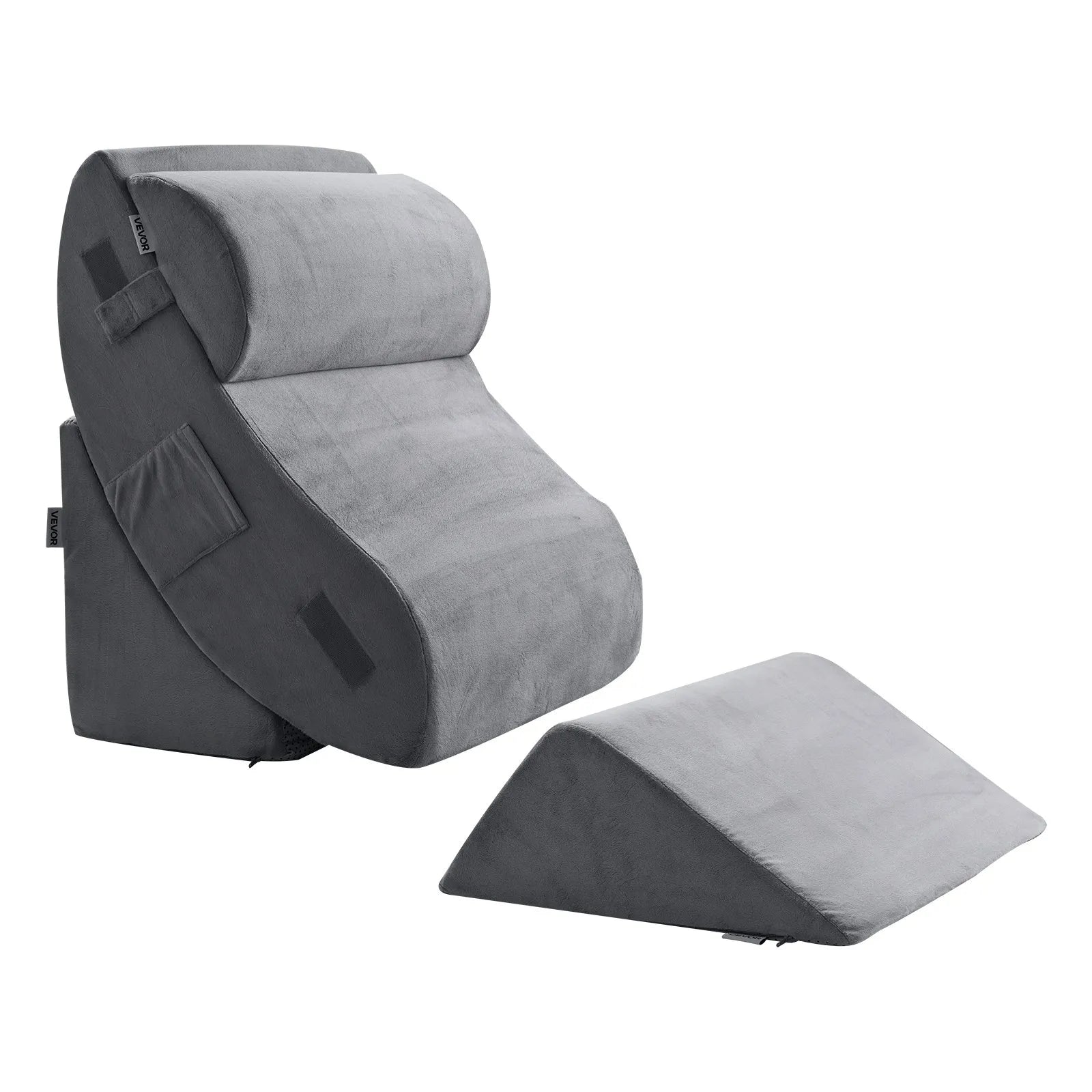VEVOR Orthopedic Bed Wedge Pillow 4 Pcs Adjustable for GERD Sleep Back Leg Neck
