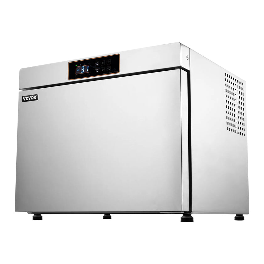 VEVOR 32L Commercial Blast Freezer 4 Trays Blast Chiller Chest Seafood Ice Cream