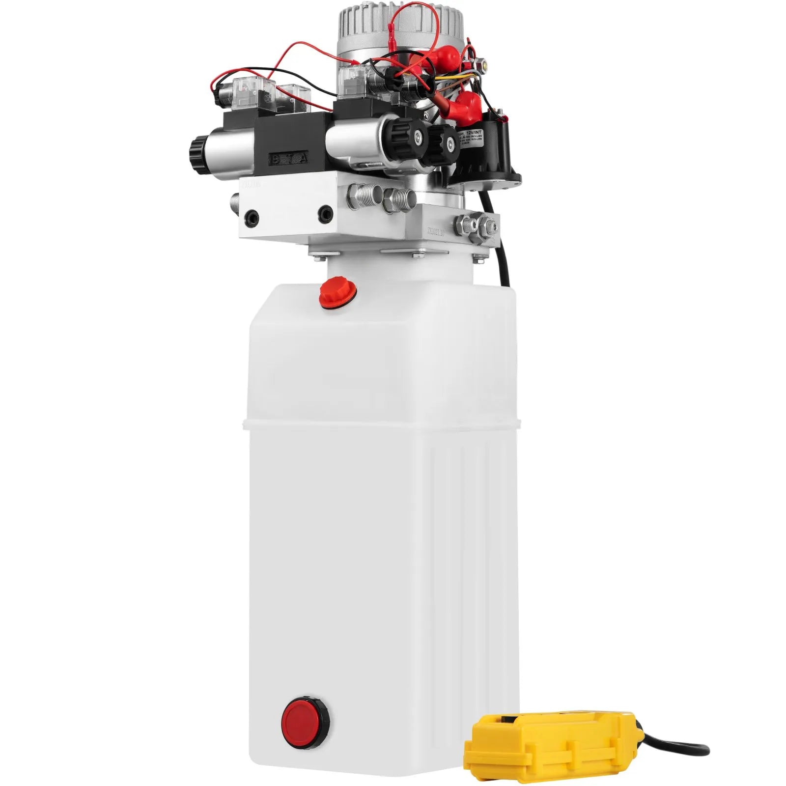 8L 12V DC Double Acting Double Solenoid Hydraulic Power Pack Tank ZZ004235