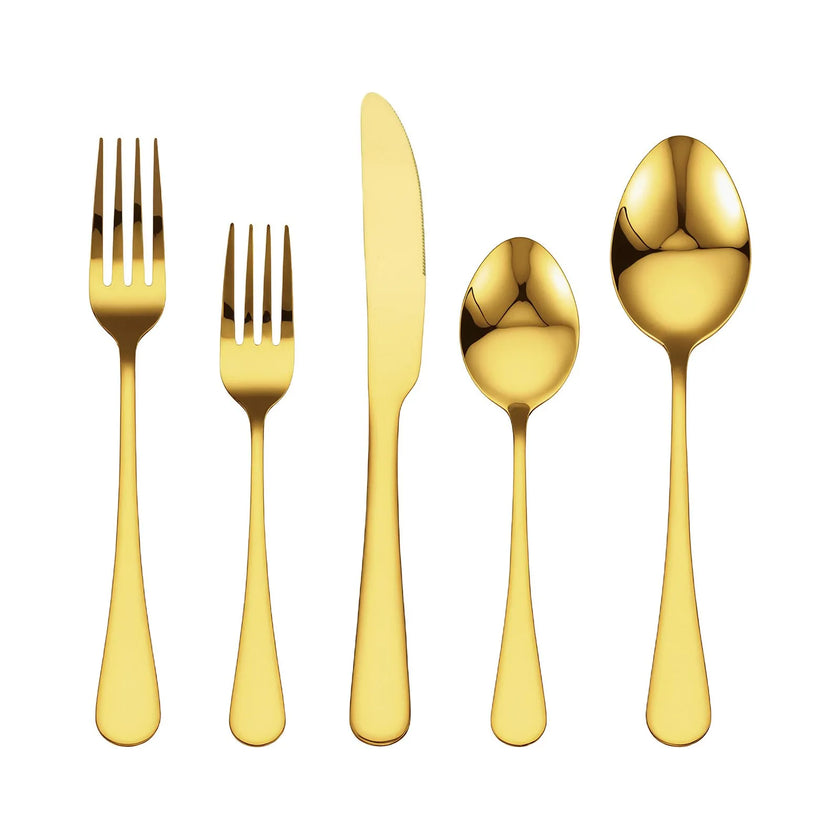 VEVOR 100-Piece Silverware Set Stainless Steel Cutlery Flatware Utensils for 20