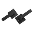 Privacy Door Handle 10 PCS Matte Black Square Door Lever Interior Reversible