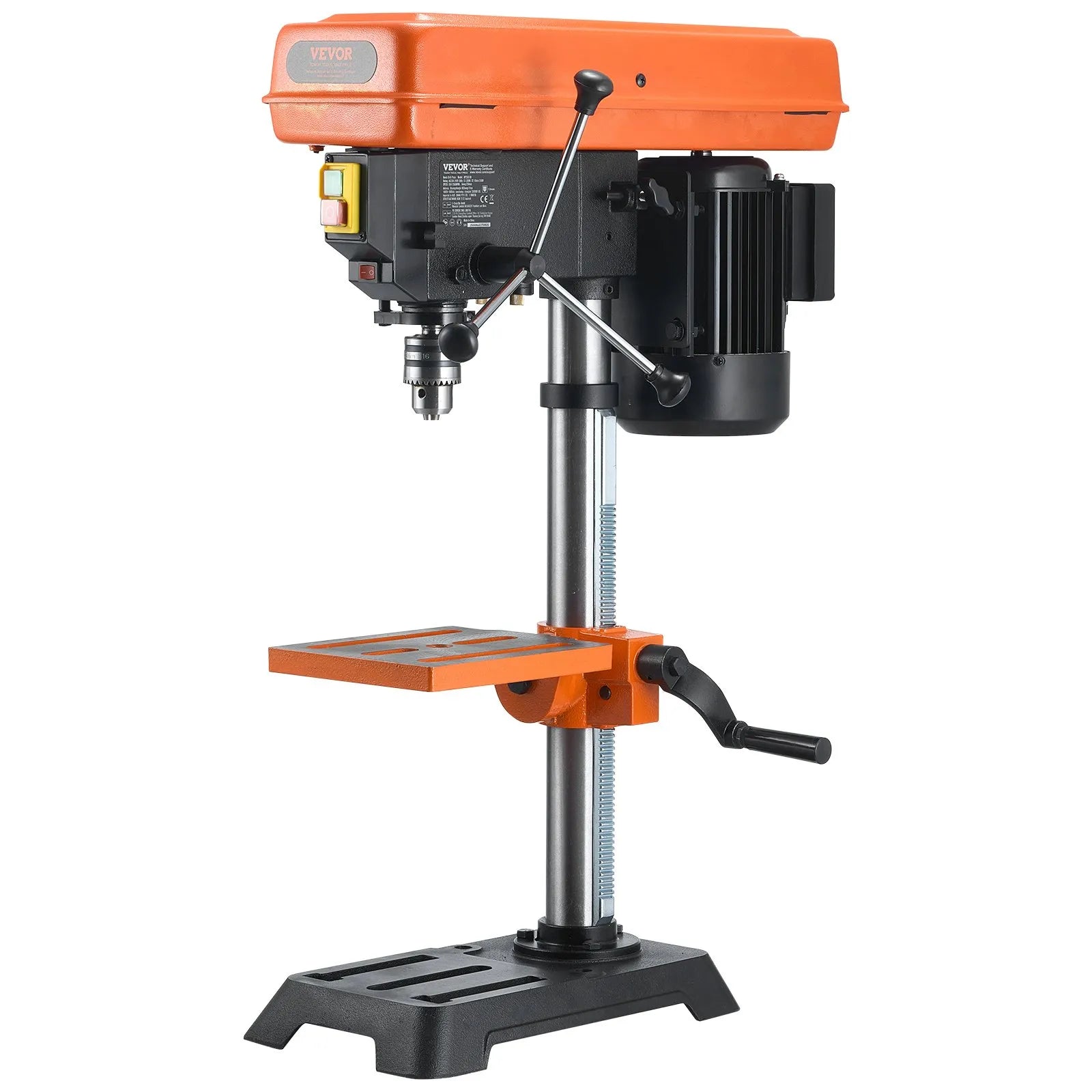VEVOR 10in Benchtop Drill Press Tabletop Drilling Machine 610-2800RPM Adjustable