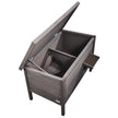 VEVOR Outdoor Cat House Wooden Feral Cat Shelter with Roof & PVC Door Flaps