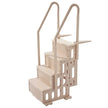 VEVOR 4-Step Taupe Pool Ladder of 2 Handrails Supports 400 lb for 48-54 In Pools