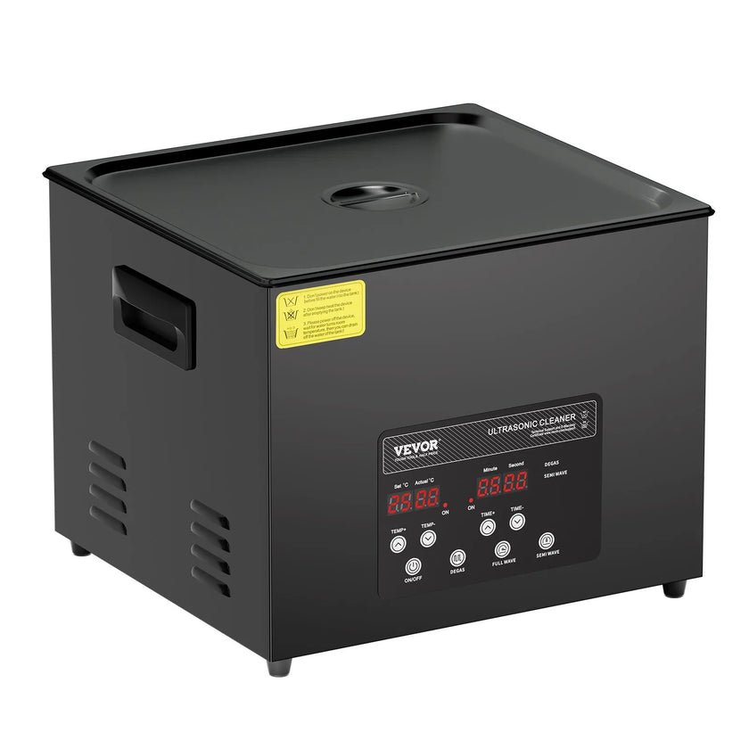 VEVOR 15L Ultrasonic Cleaner Cleaning Machine with Basket Heater and Timer 360W