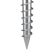 VEVOR No Dig Ground Anchor, 1 Pack 3.94 x 2.76 x 27.56 in DIY Screw in Post Stake, Includes 6 Lag Bolts & a Rebar, U-Shape Heavy Duty Steel Post Holder, Great for Mailbox Posts and Fence Posts