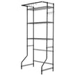 VEVOR Over Washer and Dryer Storage Shelf Single Row 3 Tiers Washer Rack Black