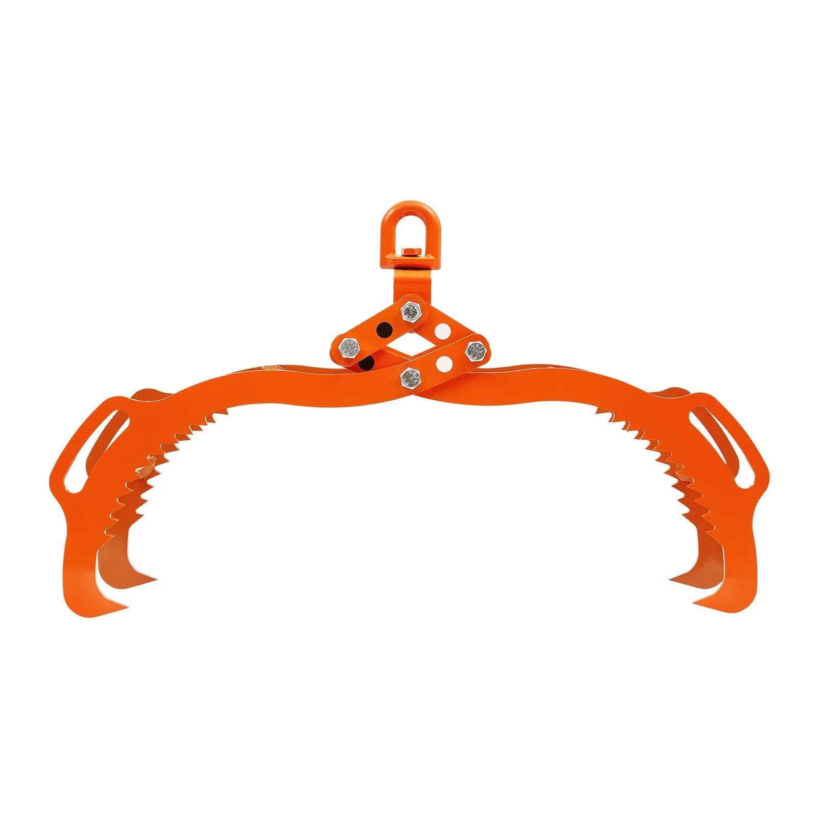 VEVOR 36in Log Lifting Tongs 4 Claw Solid Steel Log Grapple Swivel Log Tools