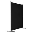 VEVOR 6FT Room Divider Single Panel Fabric Room Screen for Office Bedroom Black