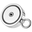 VEVOR 1700 LBS Strong Fishing Magnet Kit Double Sided Pull Force Rope Carabiner