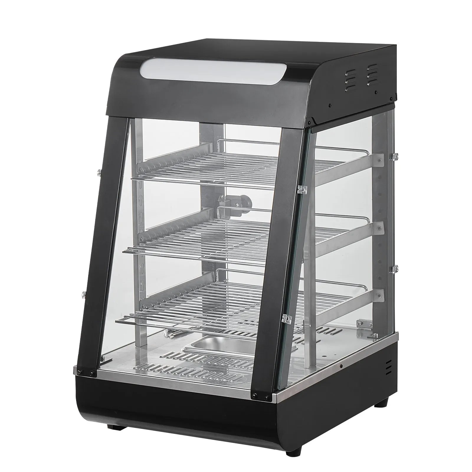 VEVOR 3-Tier Commercial Food Warmer Display Countertop Pizza Cabinet with Light