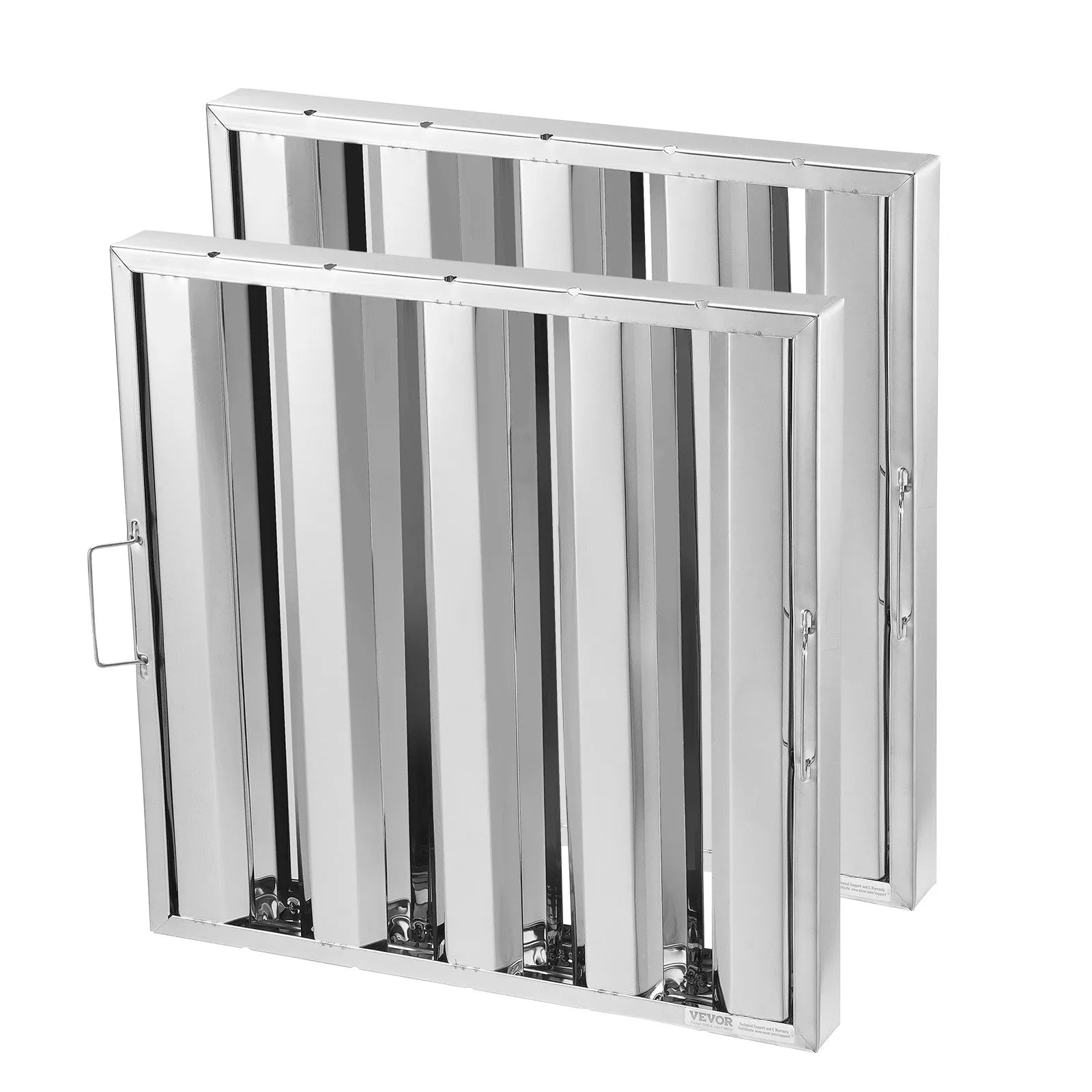 VEVOR 19.5Wx19.5H Inch Commercial Hood Filter Range Hood Baffle Stainless Steel