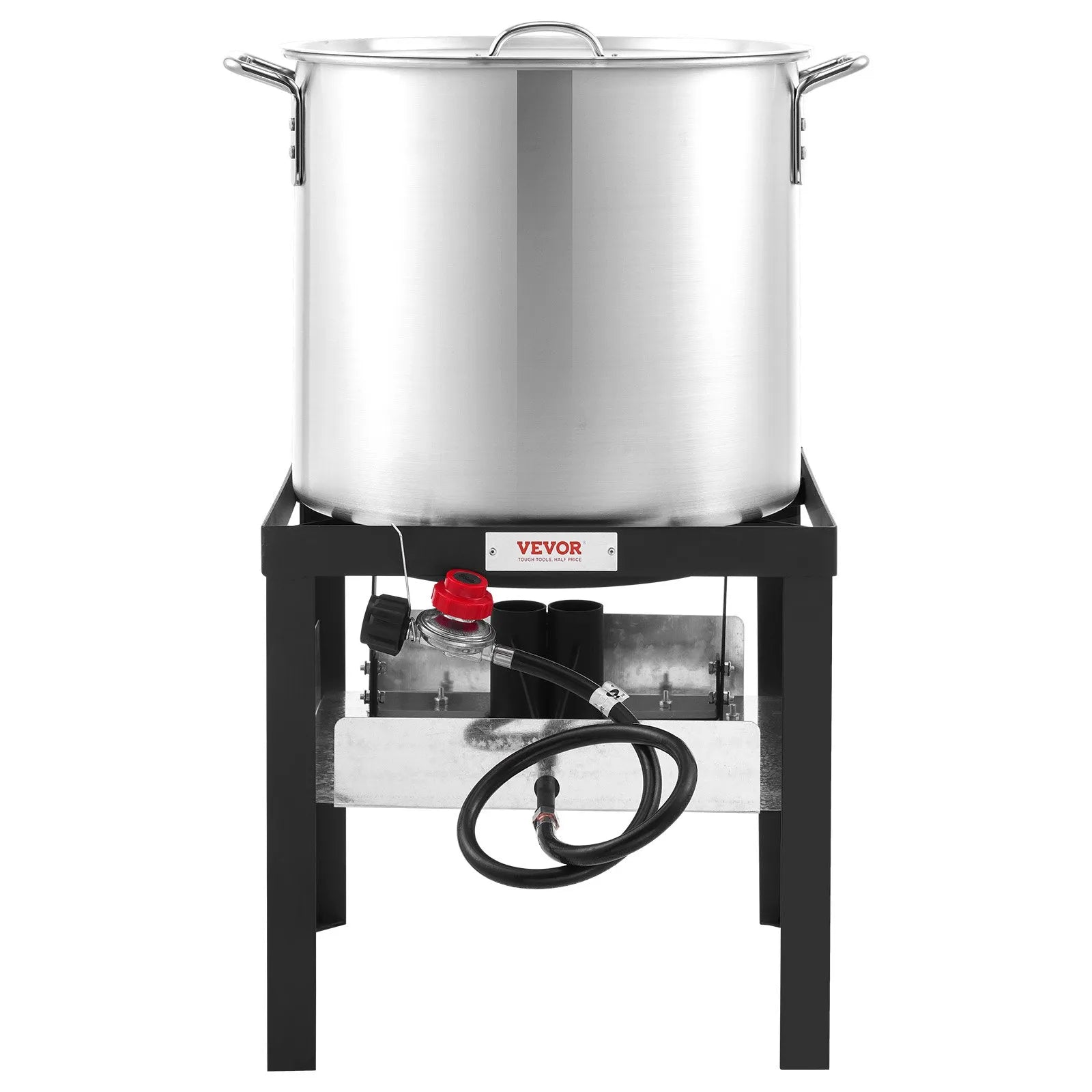 VEVOR 100 Qt Seafood Boiling Kit with Strainer Outdoor Crab Crawfish Cooking Pot
